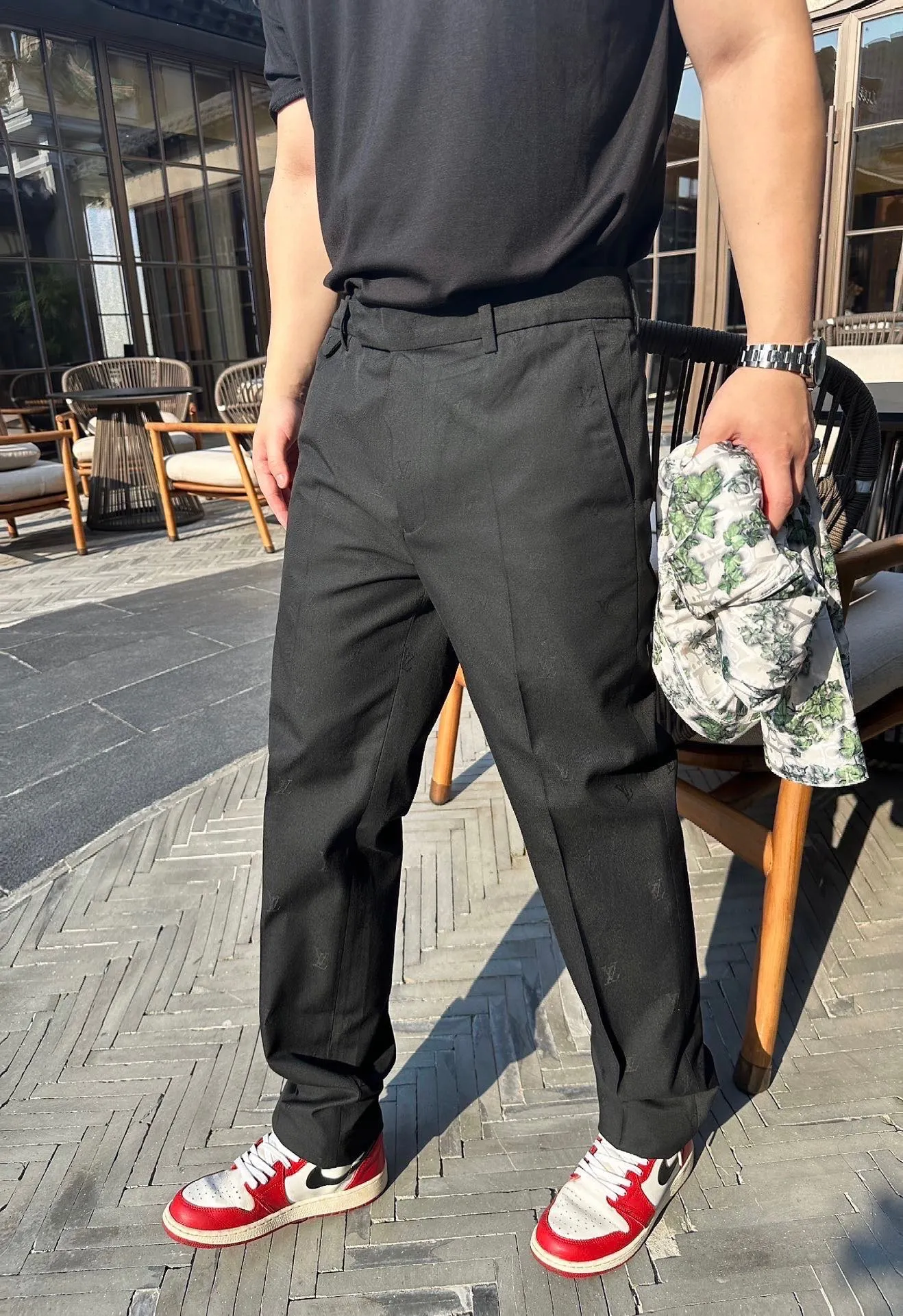 Louis Vuitton/Louis Vuitton 25ss full-frame presbyopia jacquard suit trousers